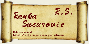 Ranka Šućurović vizit kartica